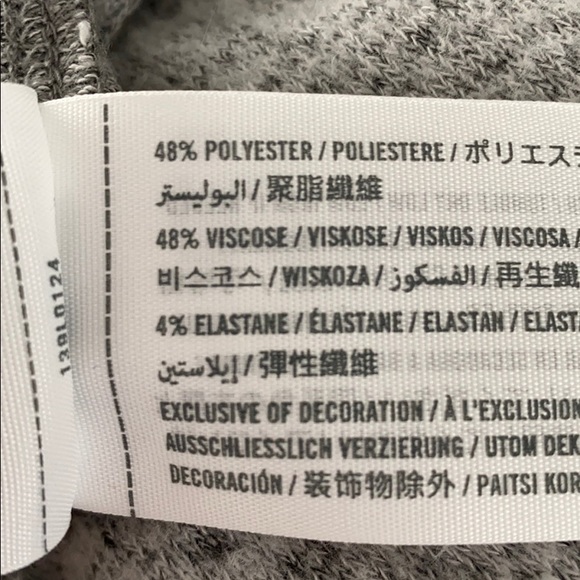 Abercrombie & Fitch Raglan Brushed LS Top 💗 Gray - Picture 11 of 11